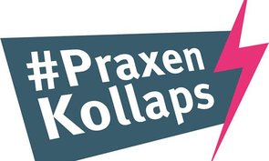 Eine Illustration des Logos von #PraxenKollaps