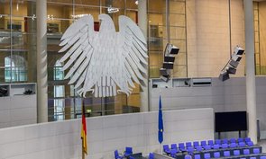 Ein Bild des Plenarsaals des Deutschen Bundestages.