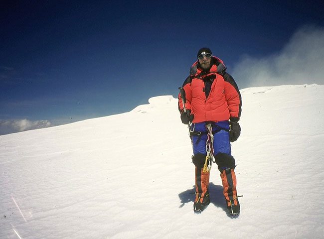 Dr. Markus Becker bei seiner Expedition auf dem Cho Oyu.