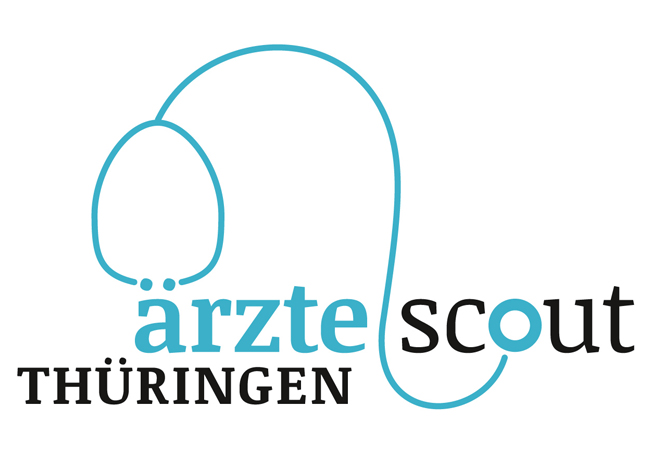 Ein Stethoskop mit dem Titel "ärzte scout Thüringen"